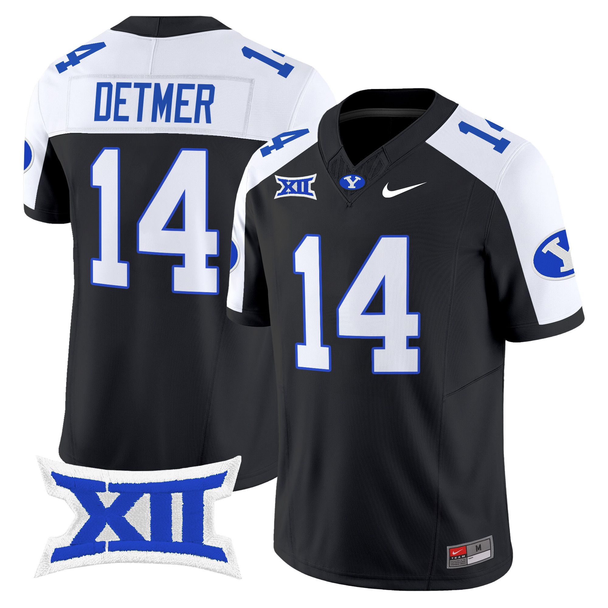Men BYU Cougars #14 Detmer Black Nike 2024 Vapor Limited NCAA Jersey
